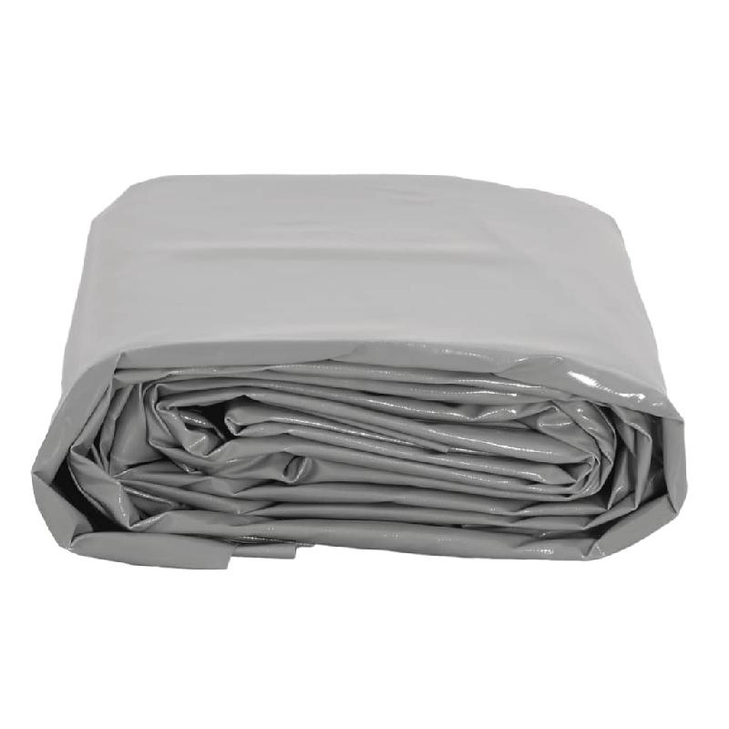 Vidaxl bâche gris 5x7 m 650 g/m² 156129_1
