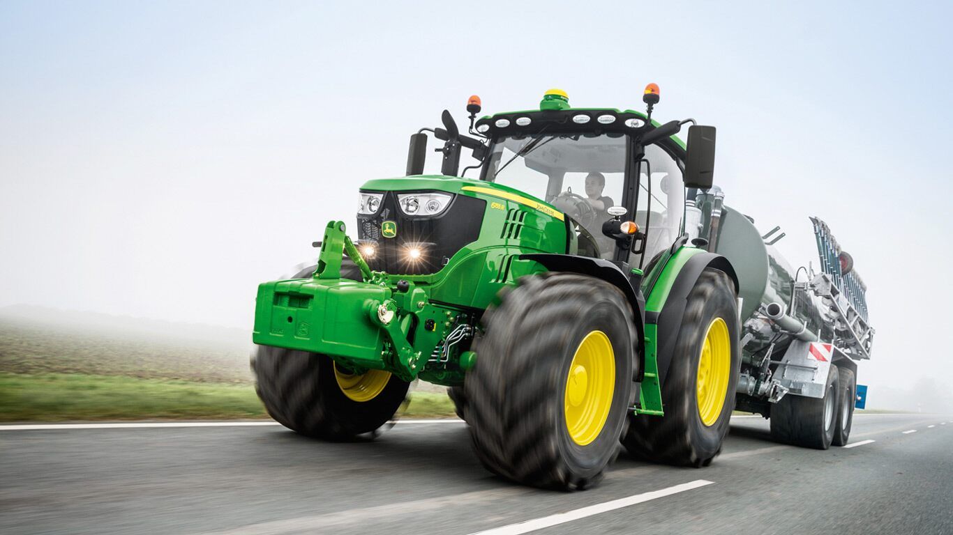 Tracteur 6135R John Deere avec cabine Premium et visibilité panoramique