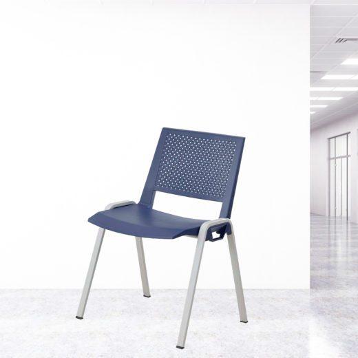 Chaise visiteur Marina - multi-usage - empilable - neuf - dossier respirant - piétinements anti-rayures_1