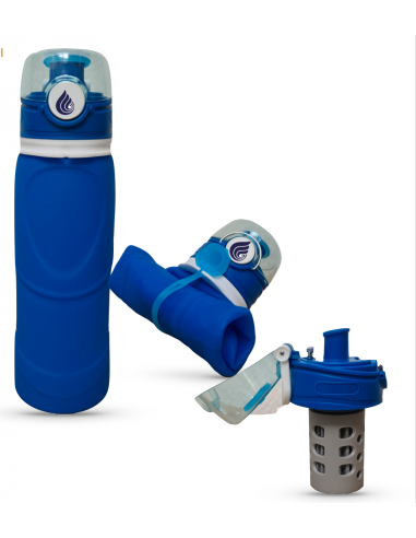 Gourde filtrante compressible 1 litre - Souple, légère et efficace - Osmodyn - silicone_1