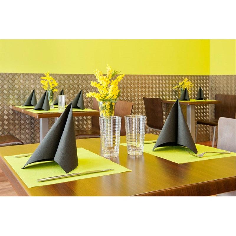 Set de table intissé vert lime 30x40cm - par 800_1