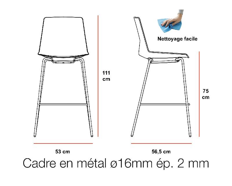 Tabouret CLUE - Offisit - Blanc_1