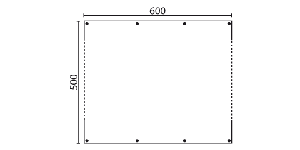 Tente de stockage fermée Toucan 600 - structure fixe en acier - polyester et PVC - 6x5x2,60m - portes et fenêtres_1