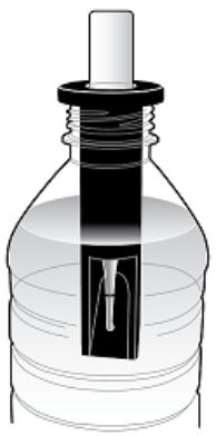 Adaptateur bouteille pour Vacu-vials Peroxyde d'hydrogène ou Ozone, marque Chemetrics - Réf. NGB027_1