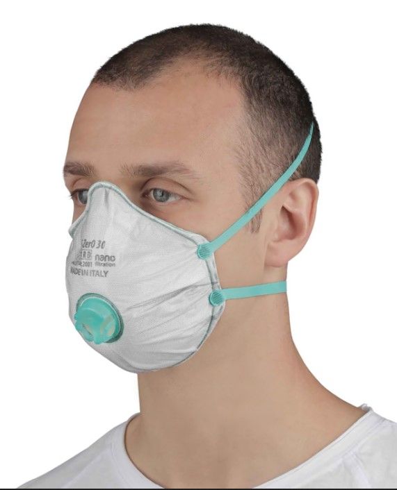 BLS ZERO - Masque FFP3 avec support préformé, soupape EOLO et couche de protection ARMOR_1