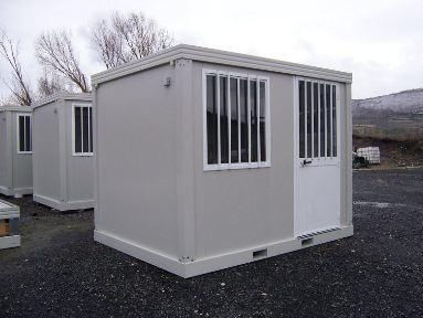 Bungalow de chantier / modulaire / ossature en métal / parois en panneau sandwich / isolé_2