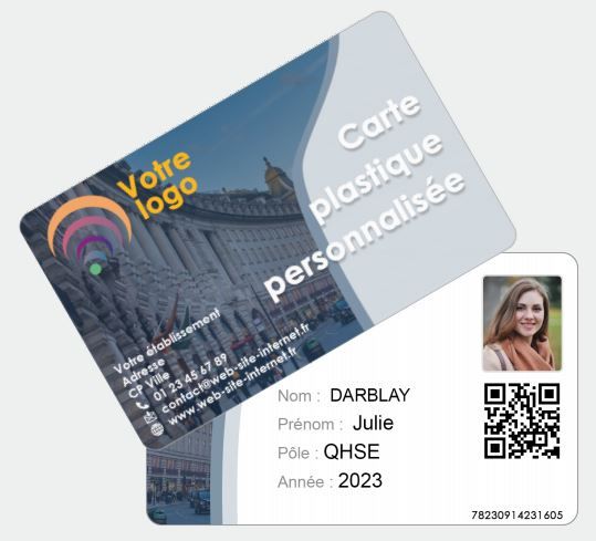 Carte et badge personnalisés en PVC - Identifications, accès événementiels, usages scolaires et professionnels_1
