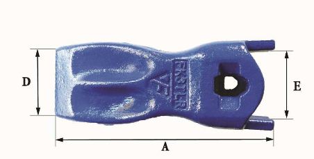 Dents de godet Fastkey FK3 TLR - 2,5 kg - Dimensions précises en mm_1