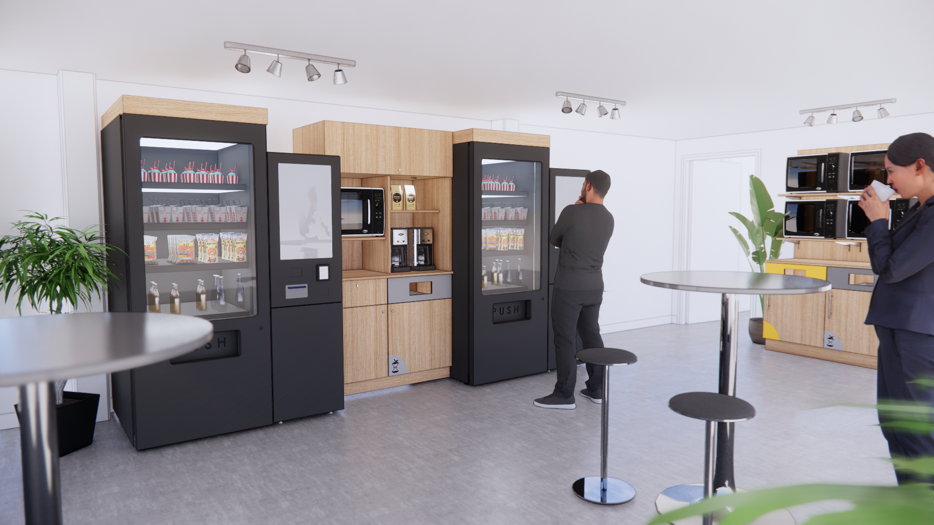 Distributeur automatique multi-produits connecté avec personnalisation des interfaces tactiles à votre marque - START UP_0
