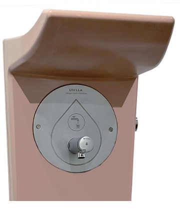 Fontaine à boire Loella - béton fibré ultra hautes performances - simple avec robinet - 110 kg_1