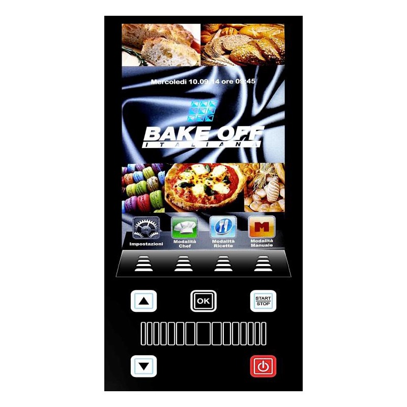 Four rotatif à gaz 18 Niveaux 600x800 - GAMME ROTORBAKE VISION T8V18 - pour boulangeries avec commandes tactiles et 250 programmes_1