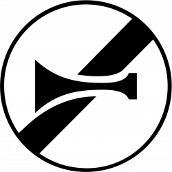Panneau d'interdiction B35 - Fin d'interdiction de l'usage de l'avertisseur sonore - gamme Innov - WP Signalisation_1
