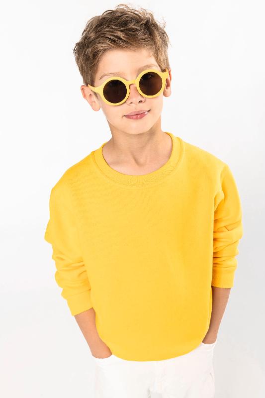Sweat-shirt col rond enfant - Kariban Réf: K475 - 80% coton / 20% polyester - Molleton gratté - Tailles 4/6 à 12/14 ans_1