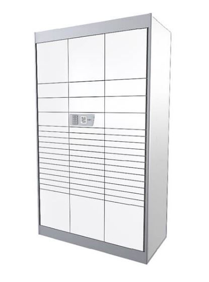 Cleveron 301 - Casiers à colis intelligents contrôlés par smartphone - Prise en charge de 1 à 100 colis par jour_1