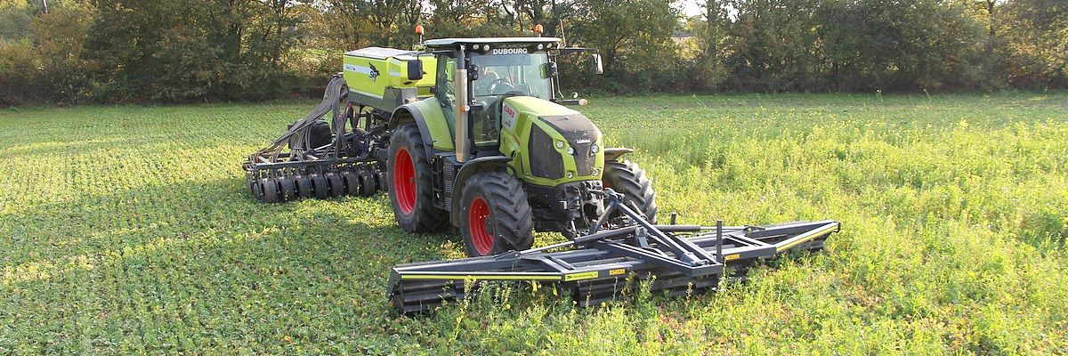 Faca rouleau agricole - Sky Agriculture - 2,75 à 6 m - 10 lames vrillées 100x10 mm - diamètre 607 mm_1