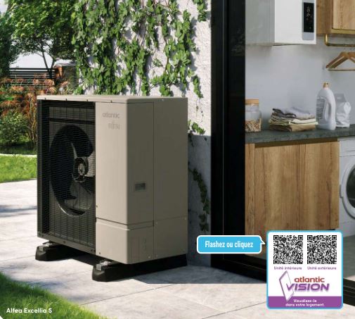 Pompe à chaleur air/eau bi-bloc pour la rénovation - Alfea Excellia S - ultra silencieuse et performante_1