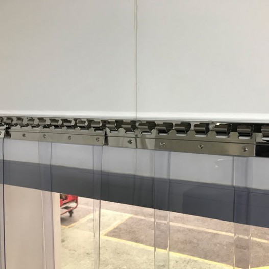 Rideau à lanières pvc trafic intensif grand froid neutre pour chambre froide_1