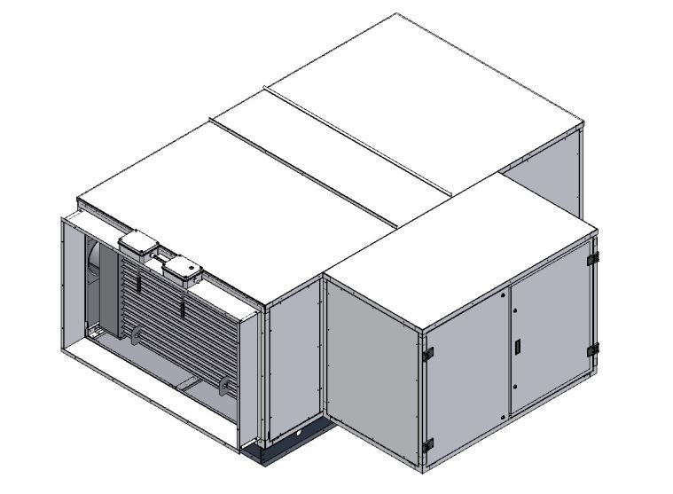 Sok50ce - Générateurs d'air chaud à soufflage par gaine extérieurs EMAT - 60 à 1 000 kW_1