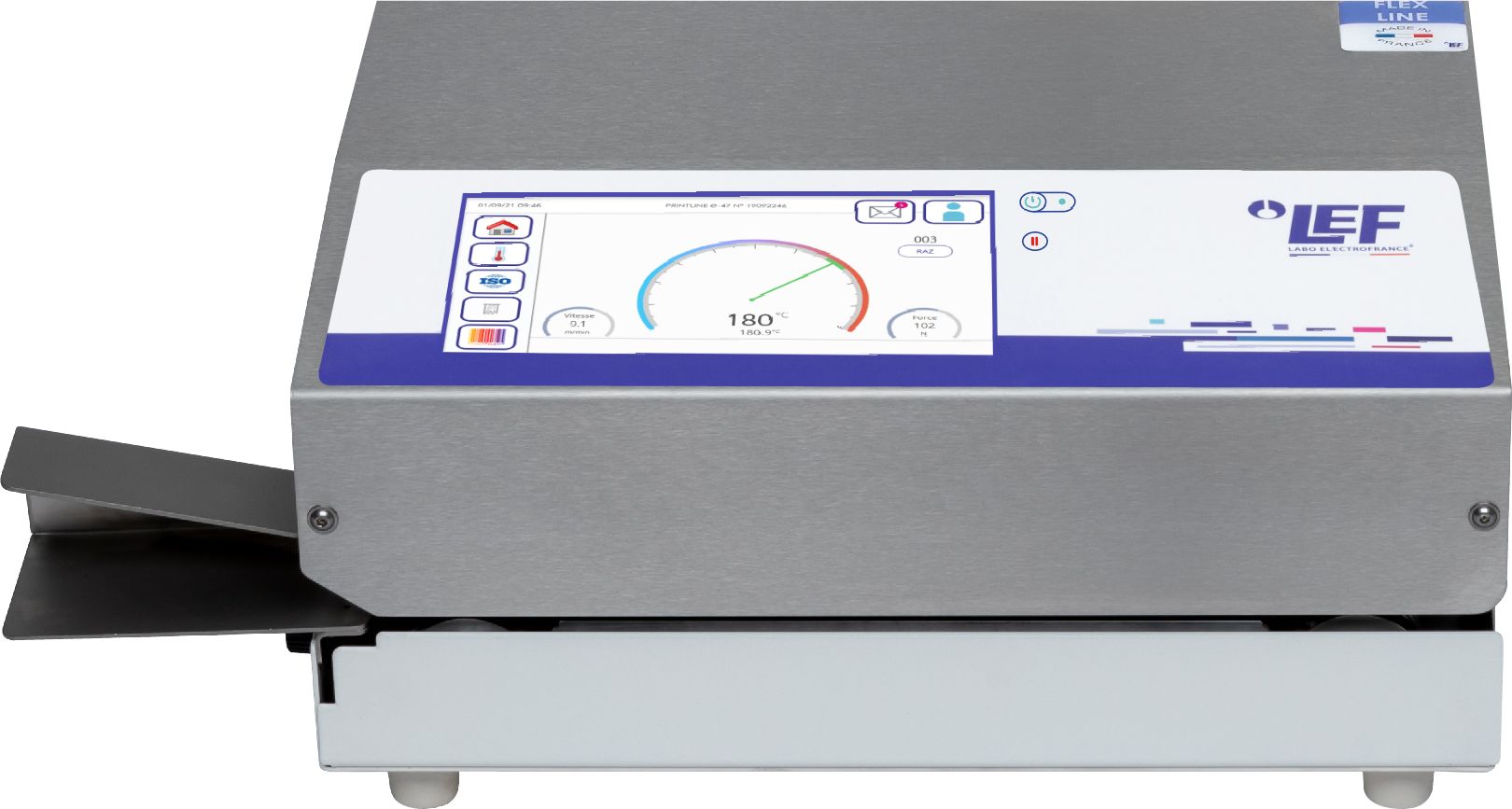 Thermosoudeuse e-FLEX - tablette tactile 7 pouces - compacte, robuste et traçable - normes CE et ISO 11607-2_1