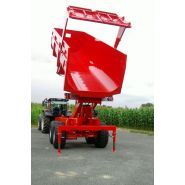 Remorques bennes monocoques Jeantil BR 11-16 à 18-27 SE - semi-élévatrice - 11 à 18 tonnes, porte et béquille hydrauliques_1