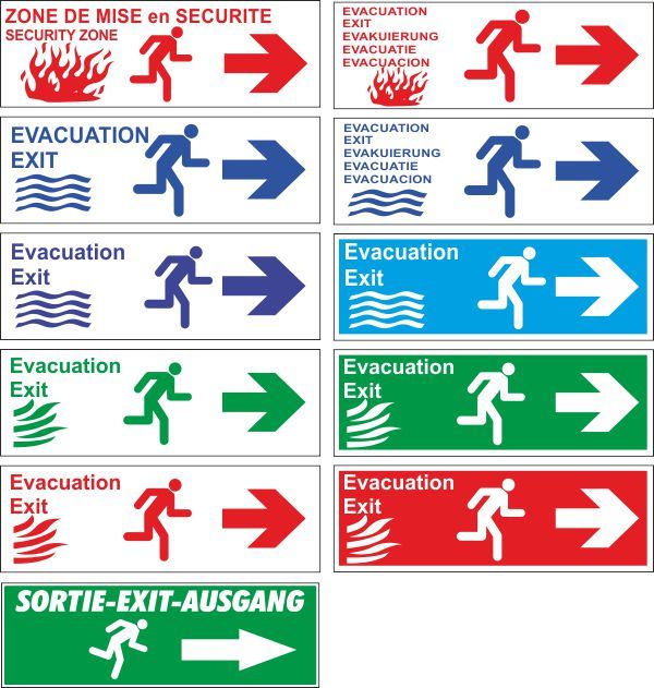 Evacrouge - panneau directionnel en aluminium composite 3mm - la girafe - résistant UV et durable_1
