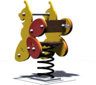 Jeu à ressort PMR Abeille - AB01PE - Crea Equipements - Pour enfants de 1 à 6 ans_1