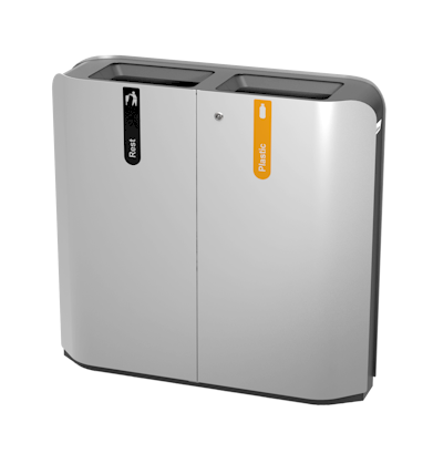 Metropole - poubelle publique élégante pour intérieur et extérieur - Bammens - design certifié Cradle-to-Cradle_1