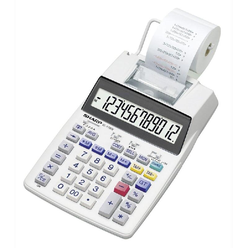 Calculatrice imprimante Sharp EL-1750V 12 chiffres géants Lcd 17mm_1