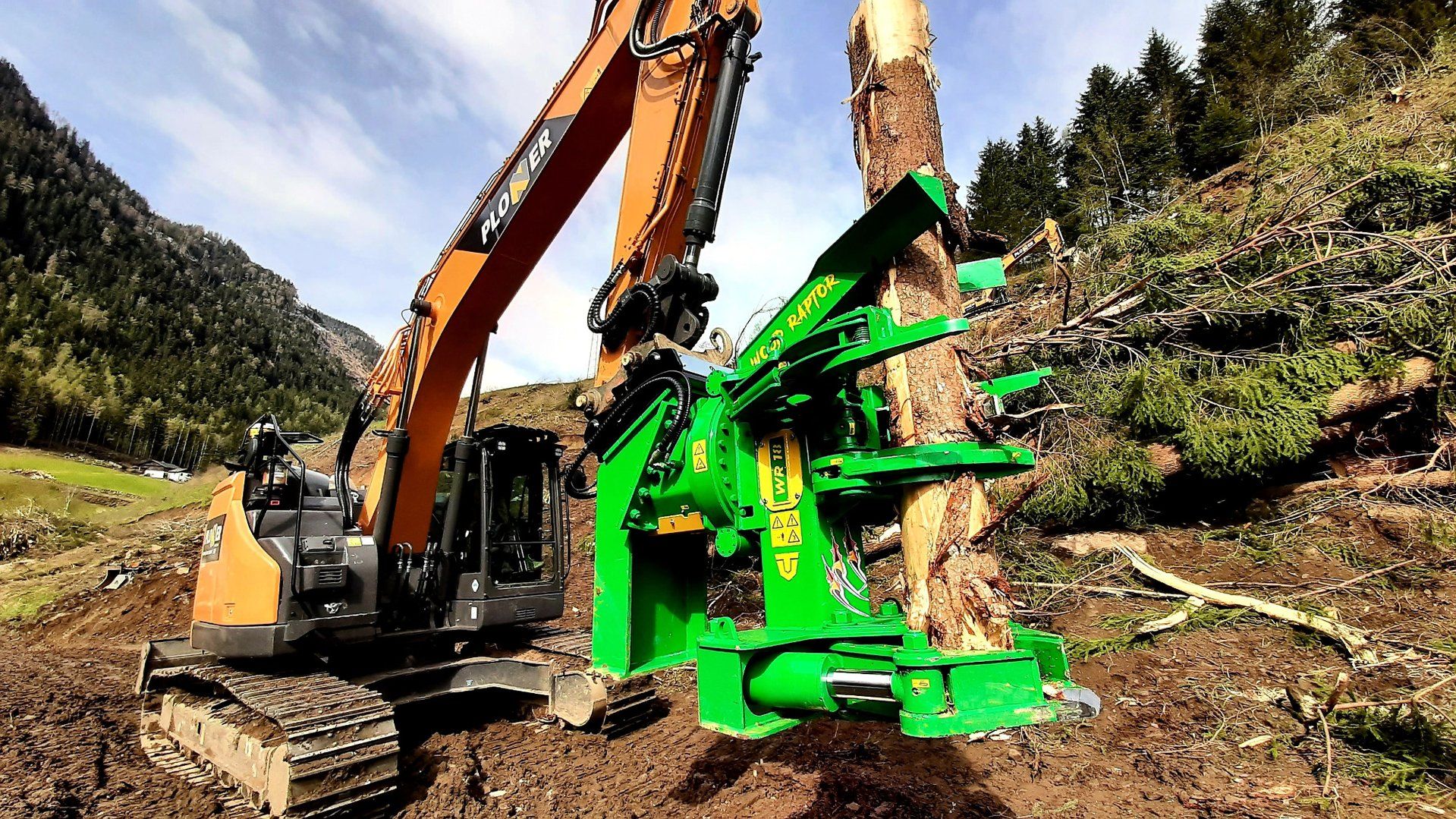 Équipement d’abattage pour pelles de 12 à 35 tonnes