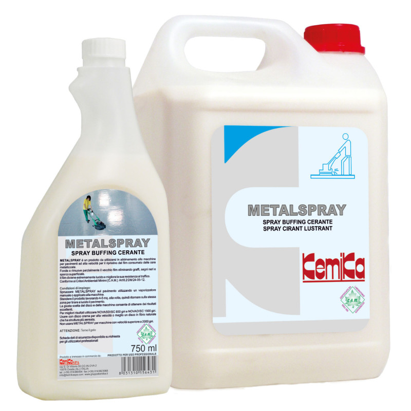Kemika metalspray spray cirant lustrant renovateur de sols metallisees pour machines a haute vitesse ph: 8.6 ± 0.2 5l_1