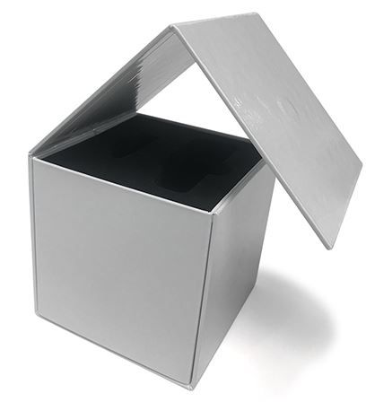Boîte coffret double plat minimaliste et personnalisable - Dimensions 95x95x95 - Carton 15/10ème_1