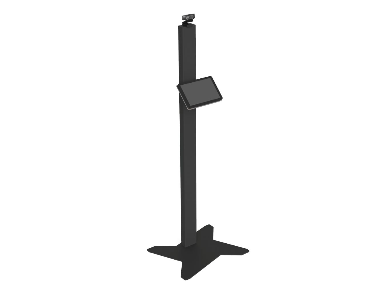 Borne interactive Welcome One - ergonomique et personnalisable avec support tablette et webcam_1