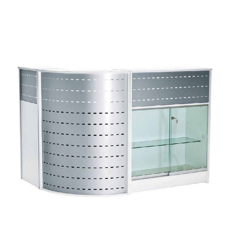 Kit comptoir d'angle Evolution avec vitrine_1