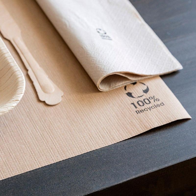 Set de table recyclé 80G/M2 31x43 cm naturel papier - par 1000_1