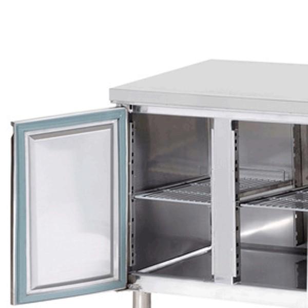 Table desserte positive adossée GN 1/1 profondeur 700 - 2 portes | L2g - GN2200TN_1