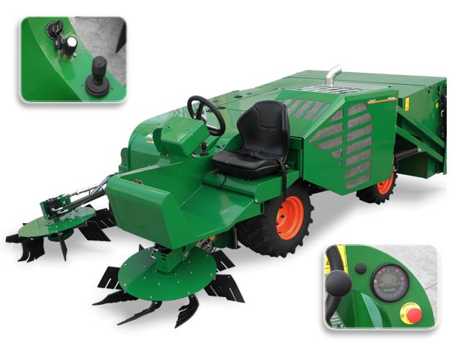 Machine agricole avec joystick multifonction pour récolte optimisée