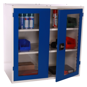 Armoires basses industrielles - Portes battantes - Monobloc - Largeur 1000 mm - 3 profondeurs disponibles_1