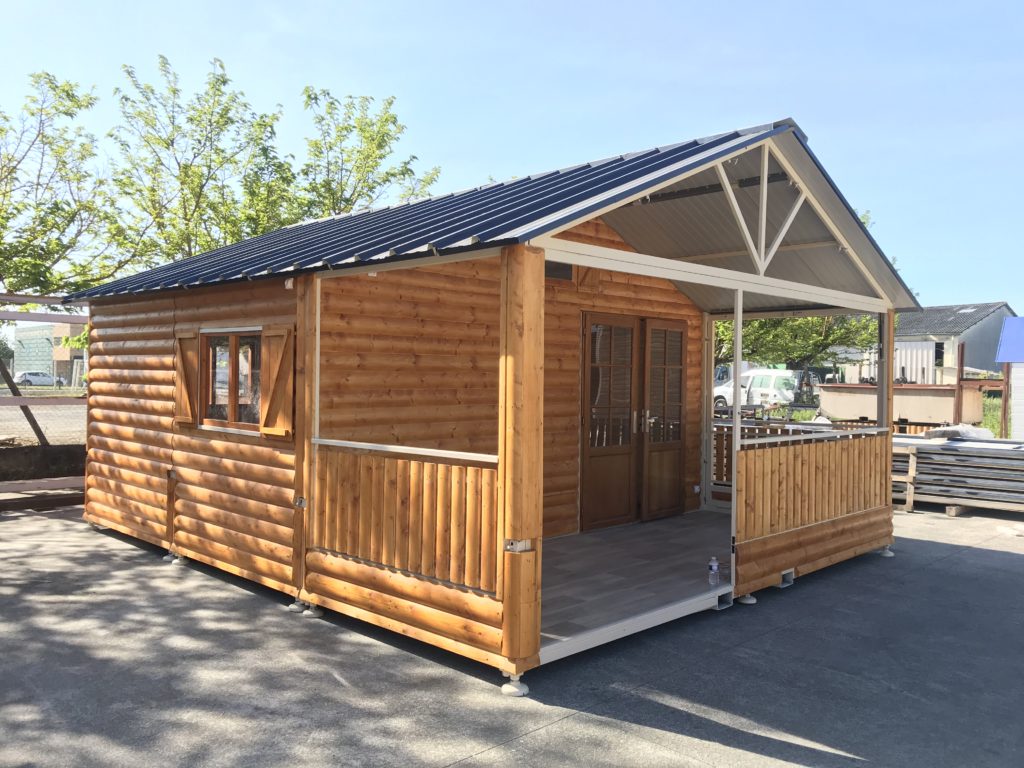 Chalet pliable en rondin de 6 à 13m² pour boutiques, expositions_1