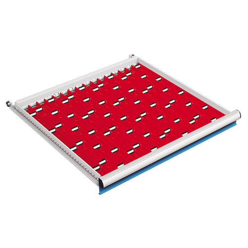 Goulottes pour armoire à tiroirs - Hauteur frontale 50 mm et plus - Multiples configurations avec godets et séparateurs_1