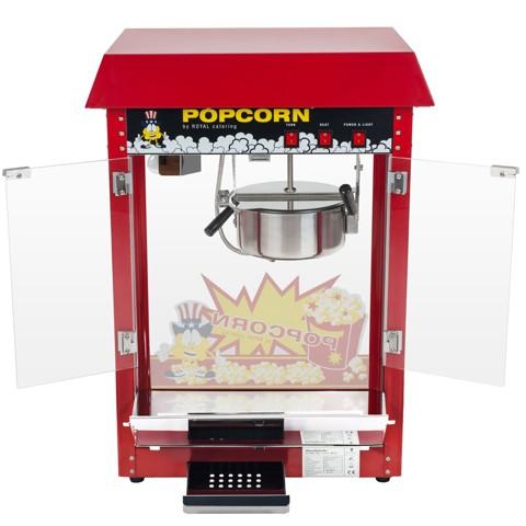Machine à pop-corn professionnelle 1600W 8OZ 5 kg/h - Rouge_1
