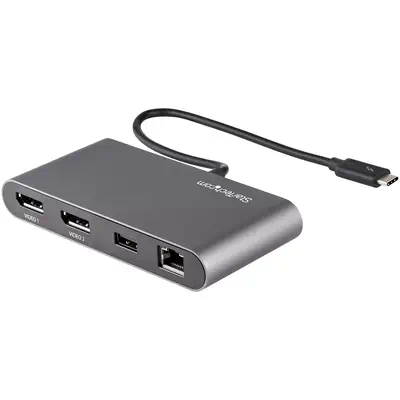 Mini Station d'Accueil Thunderbolt 3 - Dock Portable pour Deux àÉcrans avec DP 4K 60Hz, 1x hub USB-A_1
