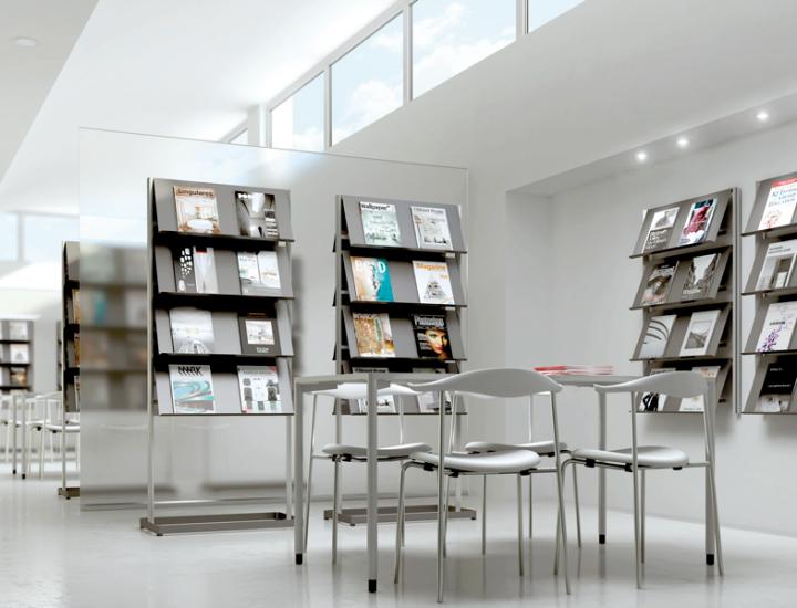 Présentoir mural pour brochure - FLAP - Ref : FPP3BL_1