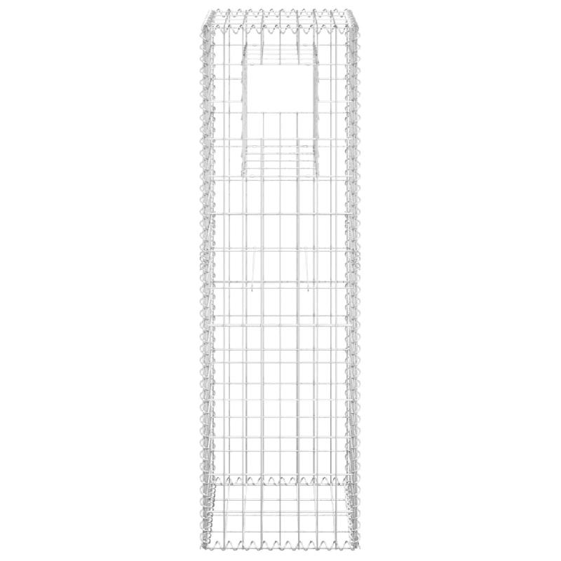 Vidaxl poteau à panier de gabion 40x40x140 cm fer 151262_1