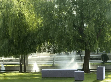 Banquette urbaine Kube en béton 200 cm_1