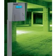 Dp1440 datapark - système de gestion de parking avec borne d'entrée/sortie et hub - lecteur de proximité et code-barres_1