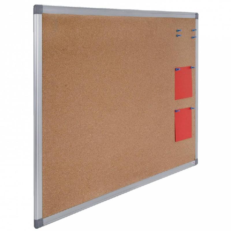 Tableau en liège 45x60 cm - cadre aluminium anodisé - usage fréquent_1