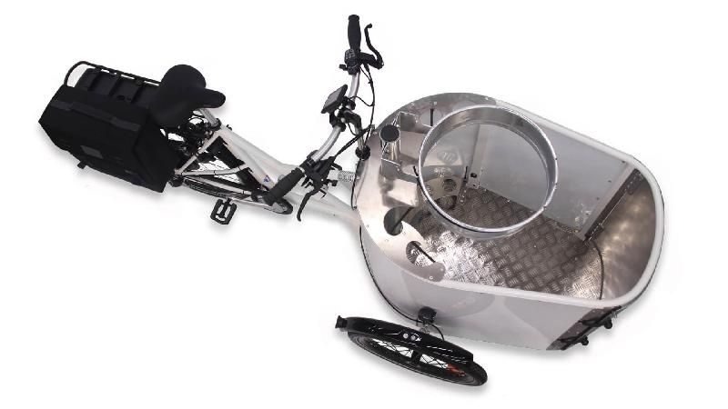 Triporteur électrique Nihola Cargo XL Propreté avec moteur pédalier SHIMANO E-BIKE SYSTEMS E6100_1