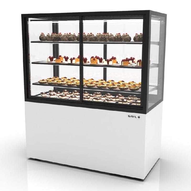 Vitrine réfrigérée INTEGRA sur base - 1200 mm - 4 niveaux - H1400 mm - IN120/80-140 | Sayl Barcelona - Accès arrière_1