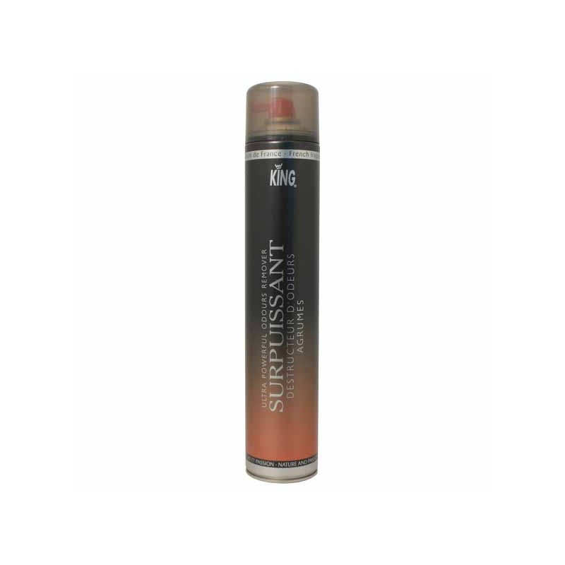Destructeur d'odeurs surpuissant king parfum agrumes aerosol de 750ml_1