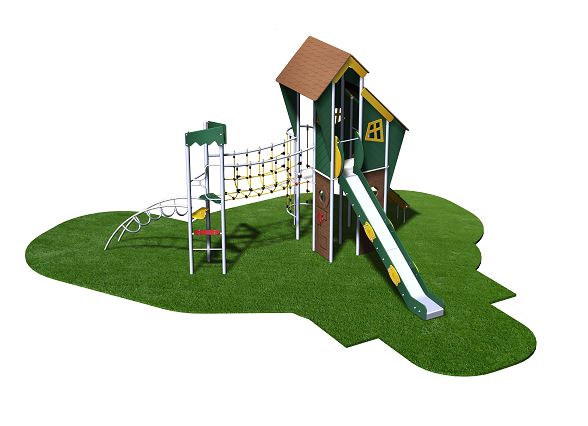 Structure de jeux Terra avec tour accro - TE11802I - pour enfants de 6 ans et plus, capacité d'accueil 22_1